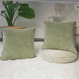 CaliTime Chenille Throw Pillow Covers (4)